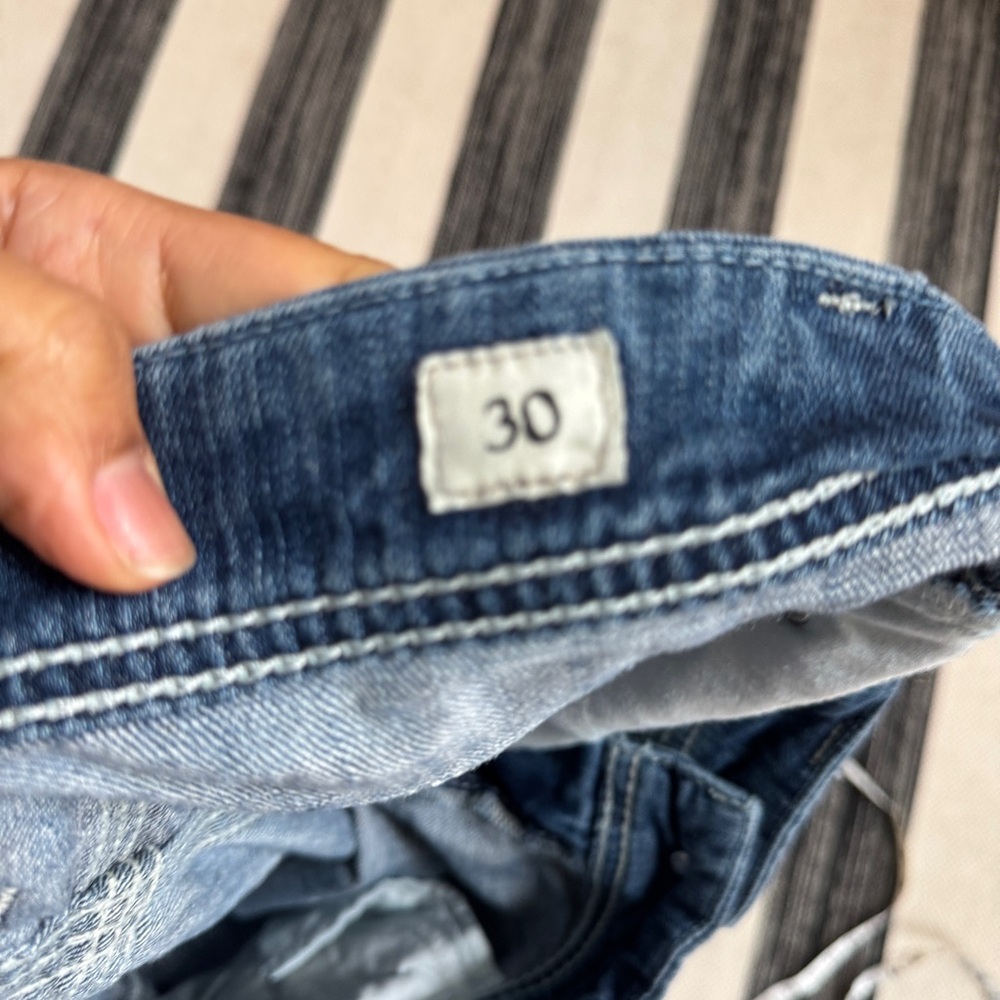BKE Women’s Payton Blue Denim Bermuda Jean Shorts‎ Size 30. - Picture 6 of 14